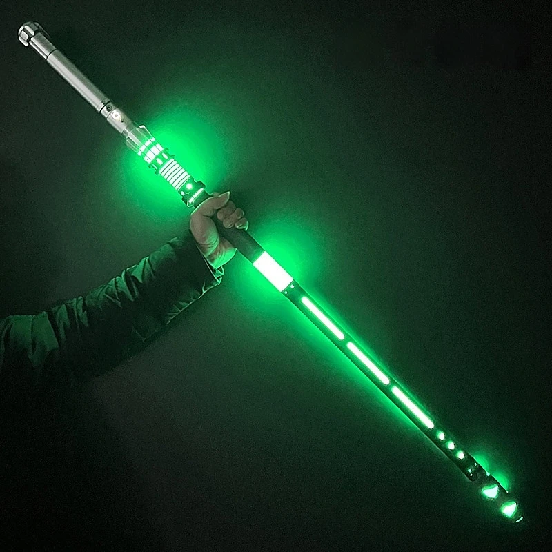 New Punkstyle Metal Diy Pixel Lightsaber Beating Lightsaber Skeleton Scabbard Display Long Set Cosplay With Set Accessories Toy view 3