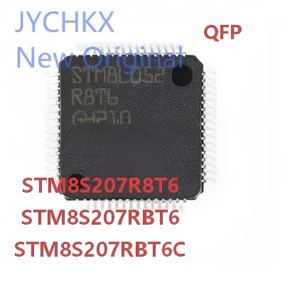 5PCS STM8S207R8T6 STM8S207RBT6 STM8S207RBT6C LQFP‑64 8‑Bit SMD Microcontroller MCU Chip For Electronic Development Board Project