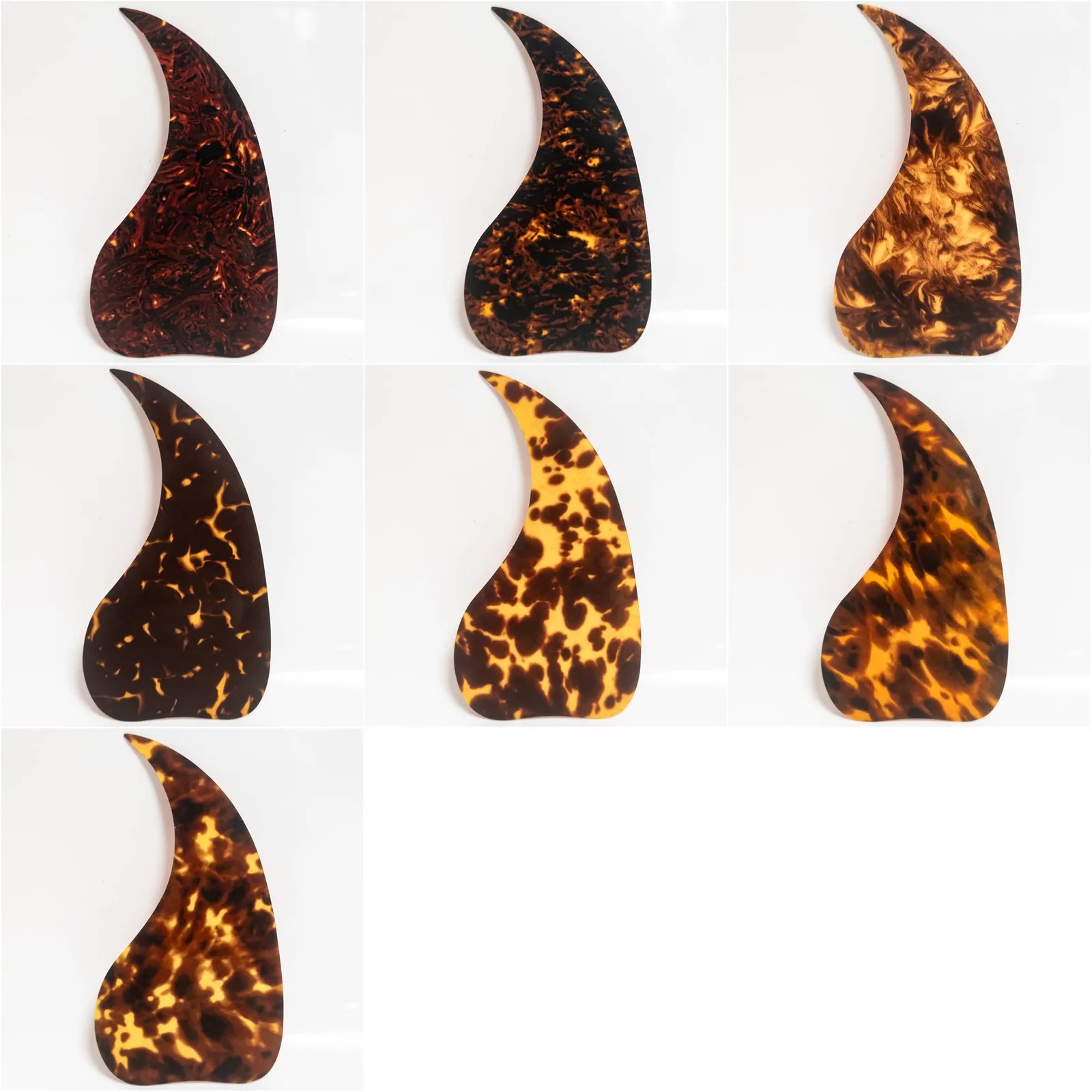 2Pcs Water Drop Acoustic Guitar Pickguards Self-Adhesive Scratch Plates for J45 Style 36–41 Inch Acoustic Guitar Parts