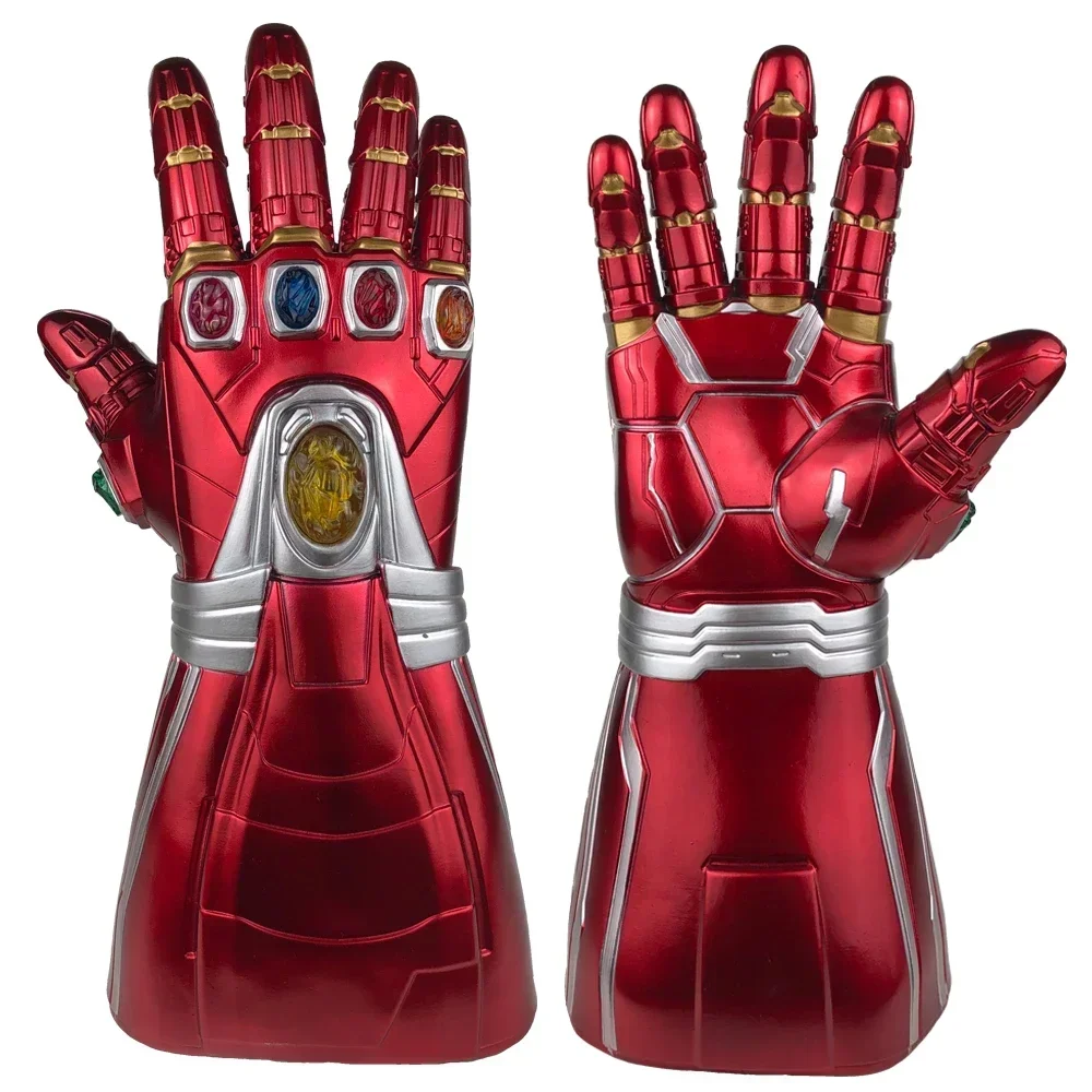 Cos superhero Iron man Thanos Infinity Gauntlet Cosplay Arm Latex Gloves Arms Mask Superhero Weapon Costume party Props gift