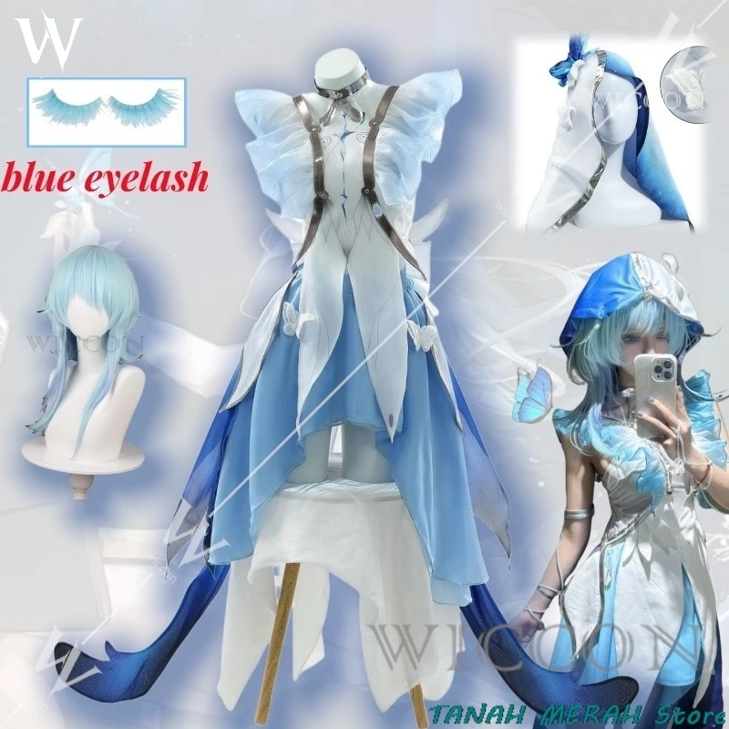 The Shorekeeper Cosplay Wuthering Waves Costume Lovely Dress Uniform Women Game Suit  Halloween Party Outfit Role Play