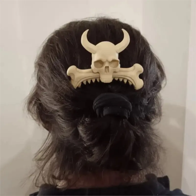 

1 шт., 3D расческа для волос с черепом и черепом, модная расческа для волос из смолы с черепом, уникальный стильный аксессуар для волос для женщин, заколка для волос с инкрустацией из костей
