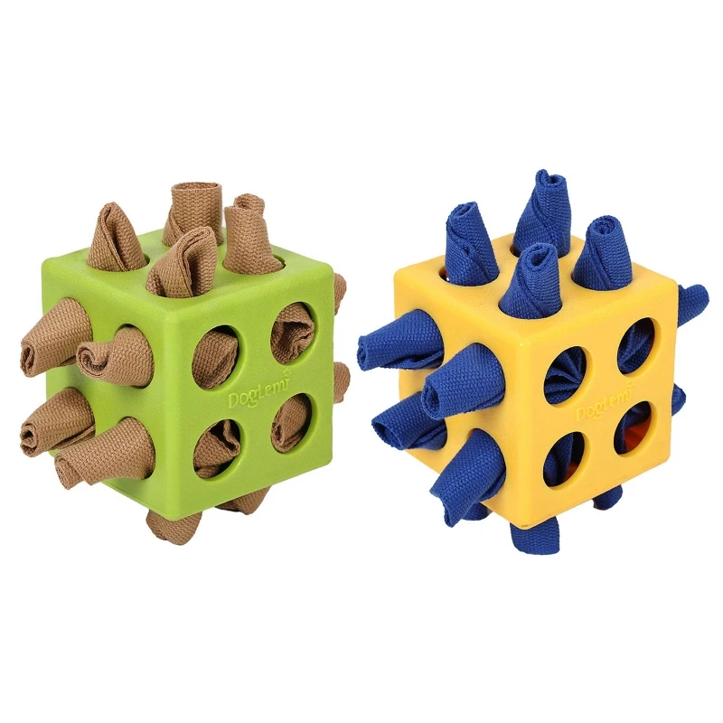 Sniffing Cube for Dog Slow Feeding Foraging Toy for Training and Stress Relief