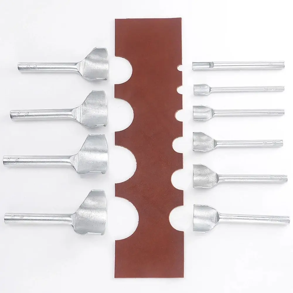 1Pcs 10-50mm Leather Craft Tool Leather Punching Handmade Arc-shaped Punch Half Round Semicircular Wallet Edge Trimming Tool