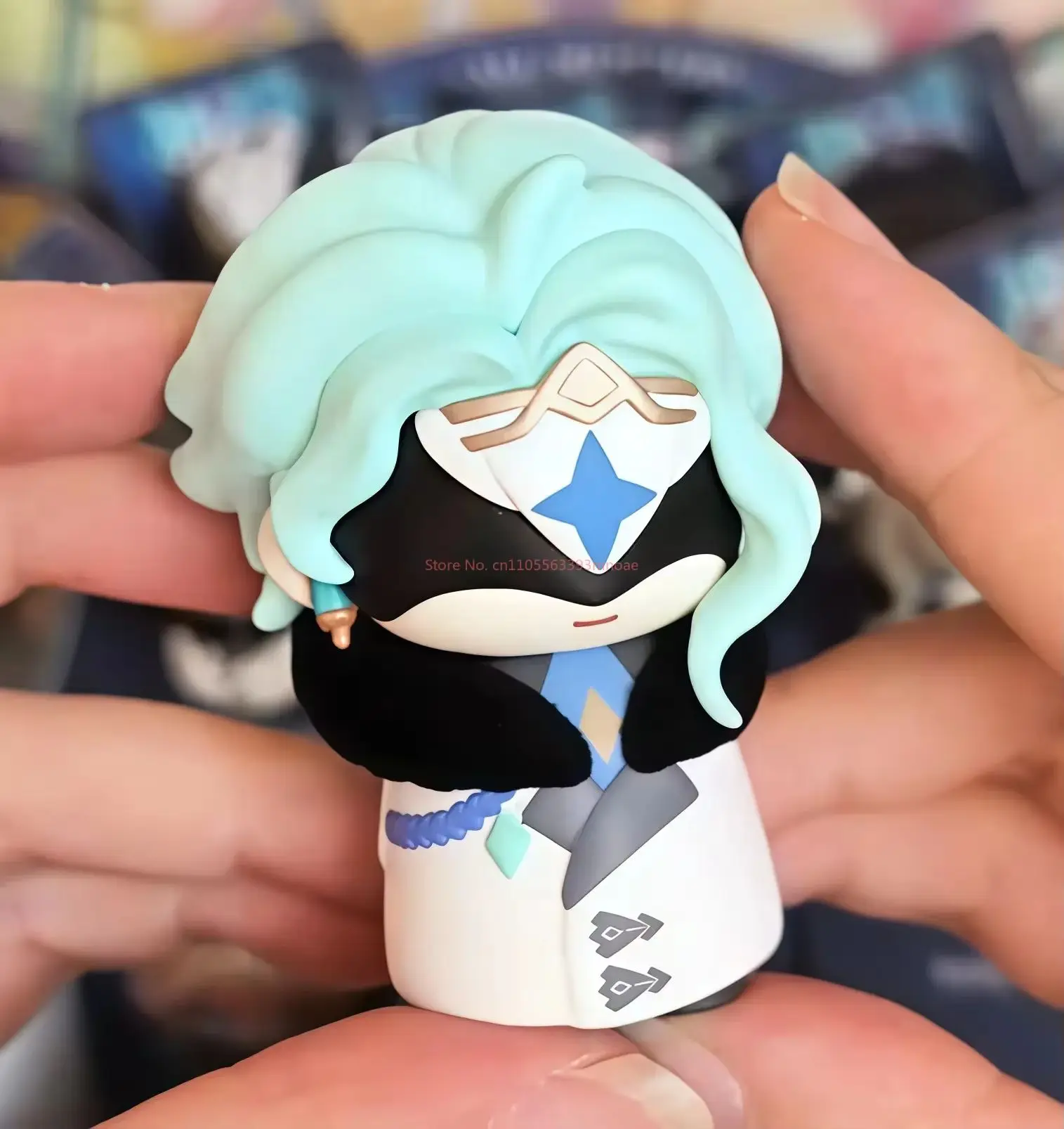 Mihoyo Genshin Impact Fatui Harbinger Q Version Serie Blind Box Desktop Mini Puppe Modell Spielzeug Trend Dekoration Überraschung Geschenke – Detail 7