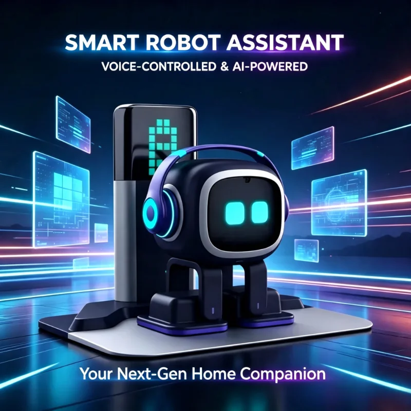 Multi‑Functional AI Smart Robot, Talking Dancing Emotional Interactive Companion, Desktop Home Decoration, Novelty Toy Gift for