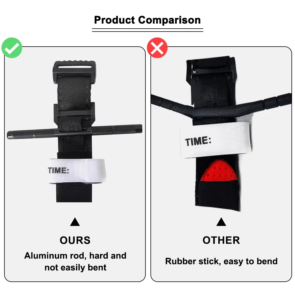 1PC 95CM Tactical  Aluminum Rod Emergency Tourniquet First-Aid Supplies Rescue Life Outdoor Survival Tool