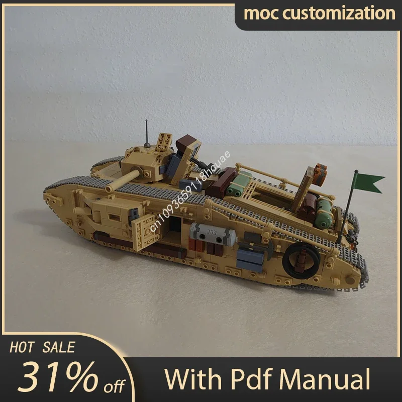 

2100pcs Moc Indiana Jones The Last Crusade Main Battle Armor Tank Building Blocks Assembly Bricks Toys Kids Education DIY Gifts