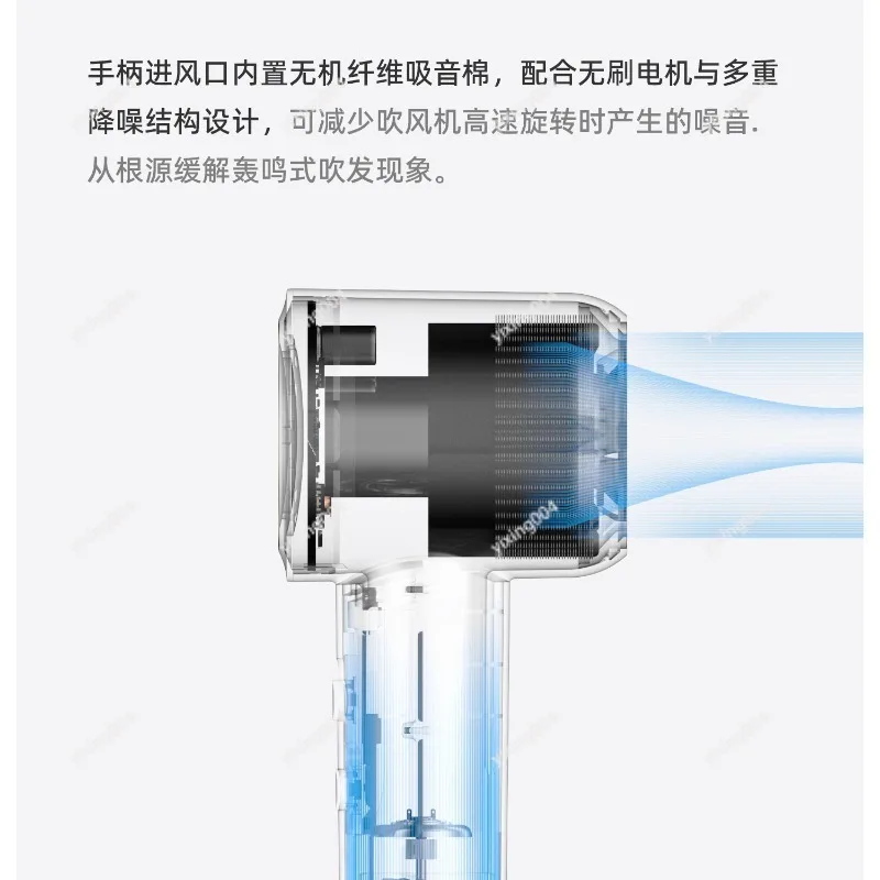 Digital Temp Control Hair Dryer,  Hair Care Quiet Blow Dryer Strong Wind for Home