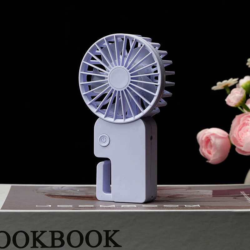 Kipas Kecil Genggam Lipat Minimalis Segar: USB - Pengisian Daya, Berukuran Mini dan Portabel, Elemen Kartun yang Menanggupi, Cocok untuk Stu