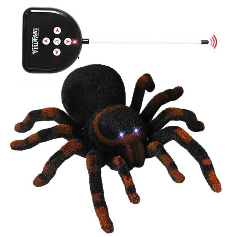 

Electric Spider Toy Spider Toys For Kids With Glowing Eyes Prank Toys For Kids Spider Prank Remote Control Toy With Realistic