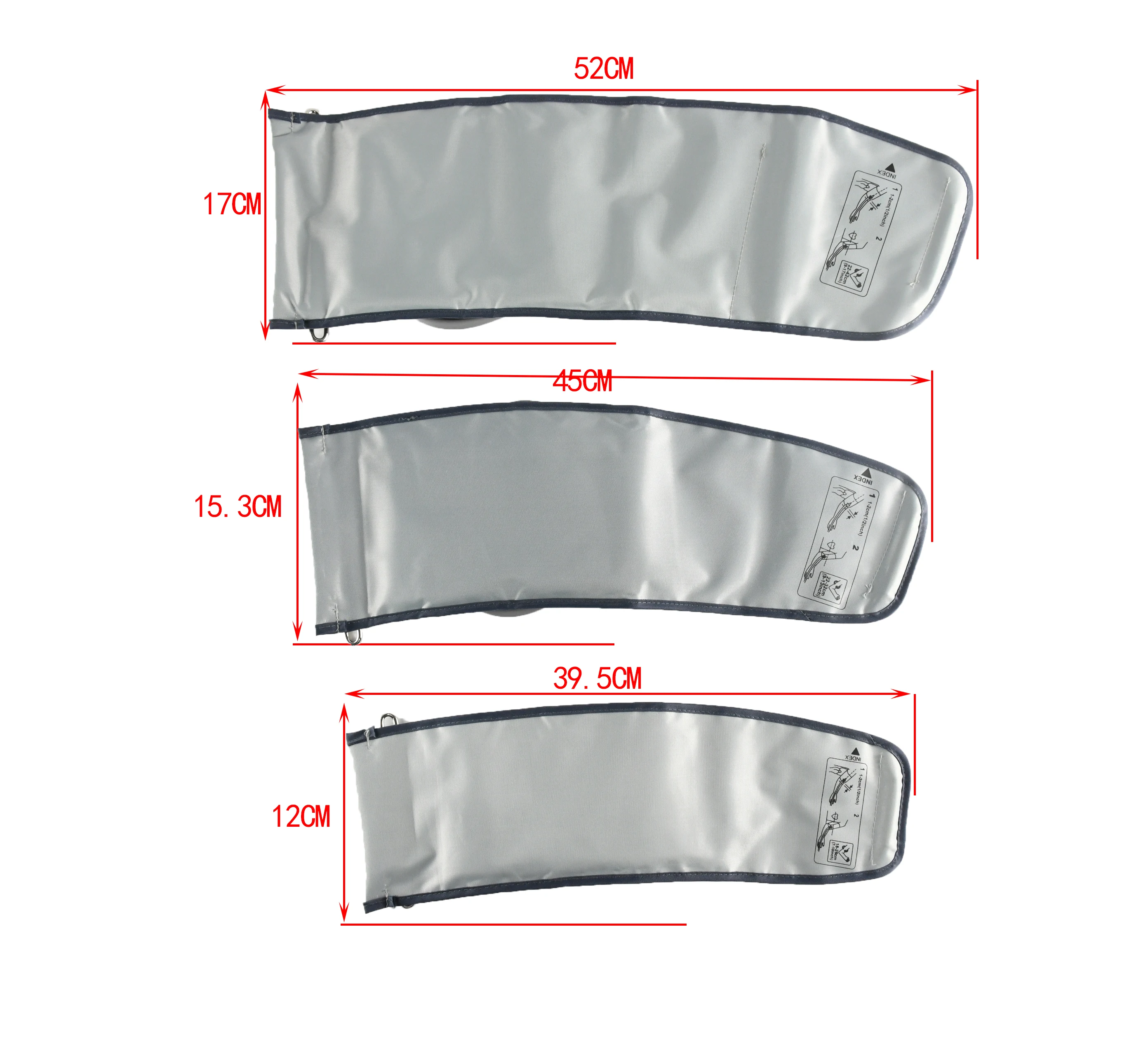 Reusable Fan-shaped  NIBP Cuff With Metal Ring For Patient Monitor with LC-35