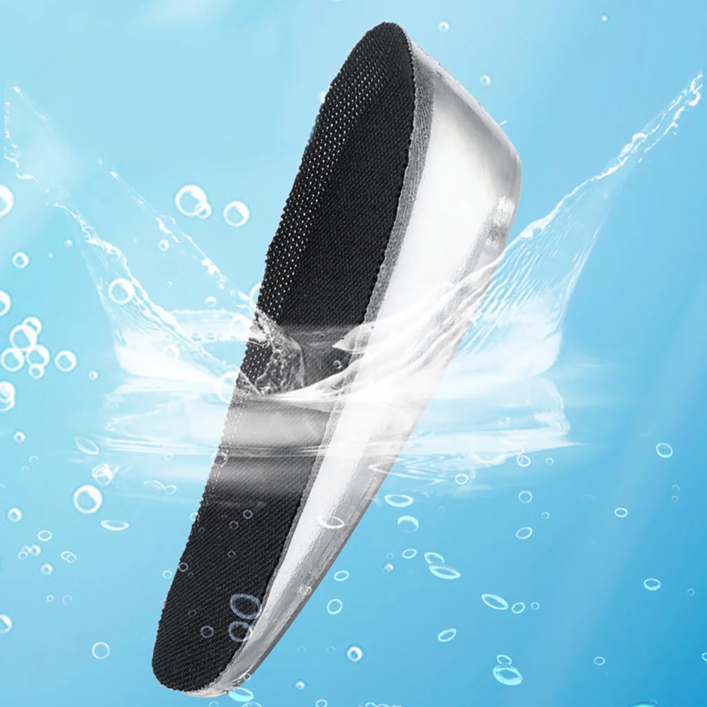

1pcs Heightening Insoles Heel Lift Shoe Cushions Lightweight Invisible Increase Pads Non-Slip Elastic Silicone Support For Daily