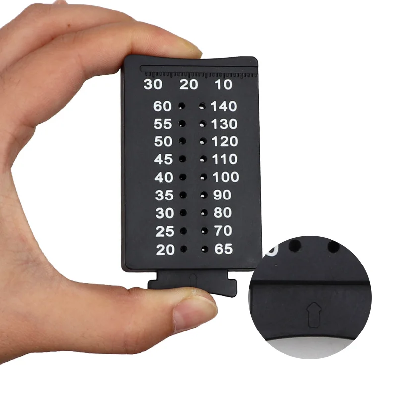 1pc Dental Endo Ruler Dental Gauge for Gutta Percha Poins Measuring Ruler Calibration Endodontic Instruments