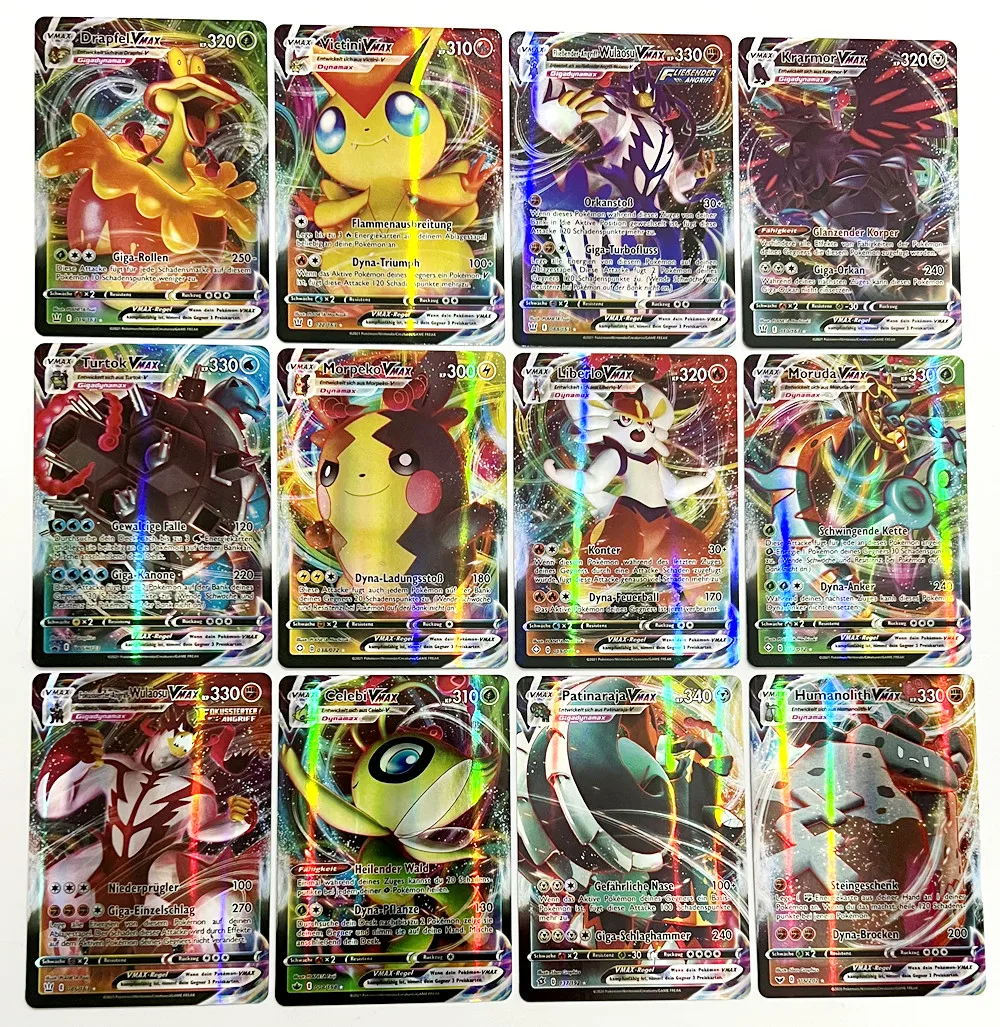 20Pcs Spanish French English German cards cartas pokemons francaise Spanish Card Featuring Gx V Max VMAX hot