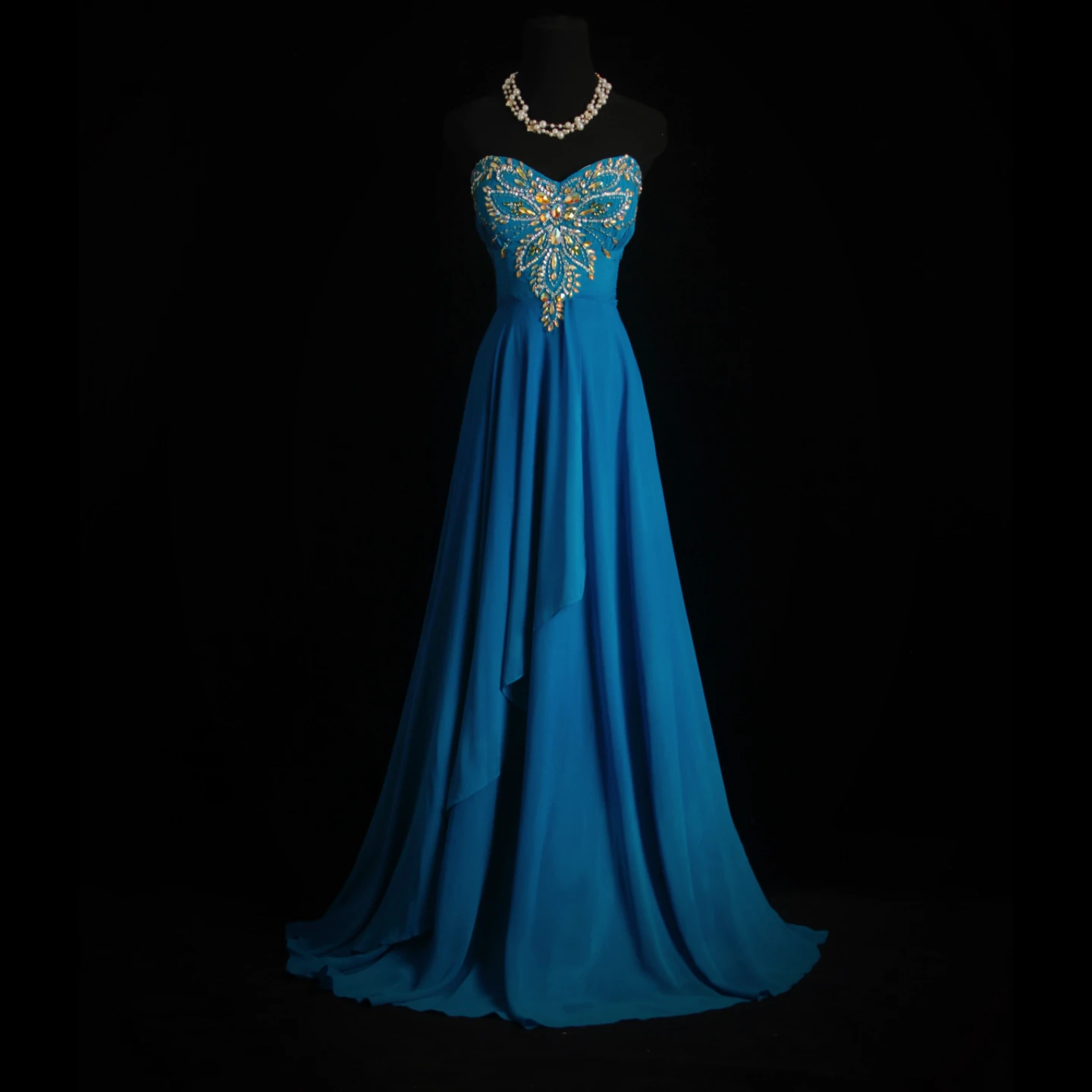 Faionable Tie-Dye Saree Blue Midi Dr Strapl Chiffon Gown for Holiday Par Performance Light Evening Dr