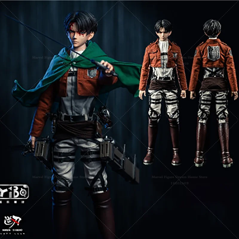 

Масштаб 1/6, сильнейший солдат Леви, стереоскопическое маневрирующее устройство, 12 дюймов, полный набор, экшн-фигурка, в наличии YB-R2013