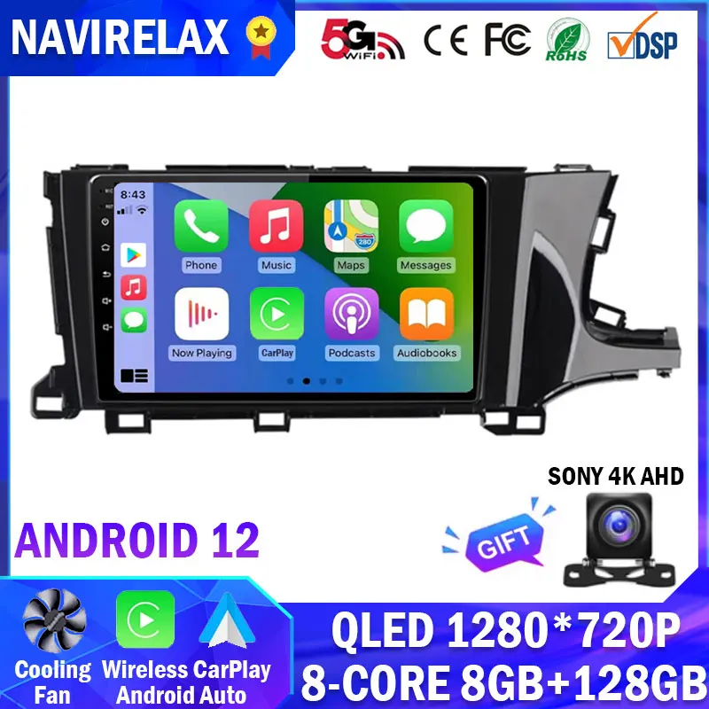 

Carplay Android 12 For Honda Shuttle 2 2015 - 2020 Right hand driver Car Radio Multimedia Player Navigation Stereo GPS DSP QLED