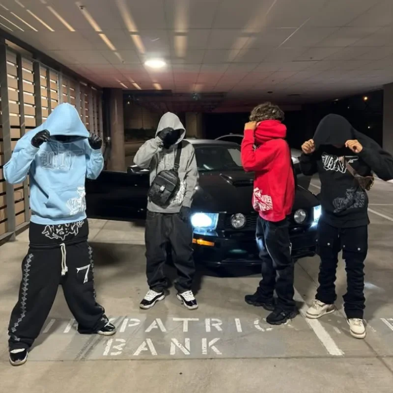 Solid Color Long Sleeved Pullover Hoodie Men Women Ins New Cotton Pattern Printed Sweatshirt Winter Loose Tide Street Hoodie