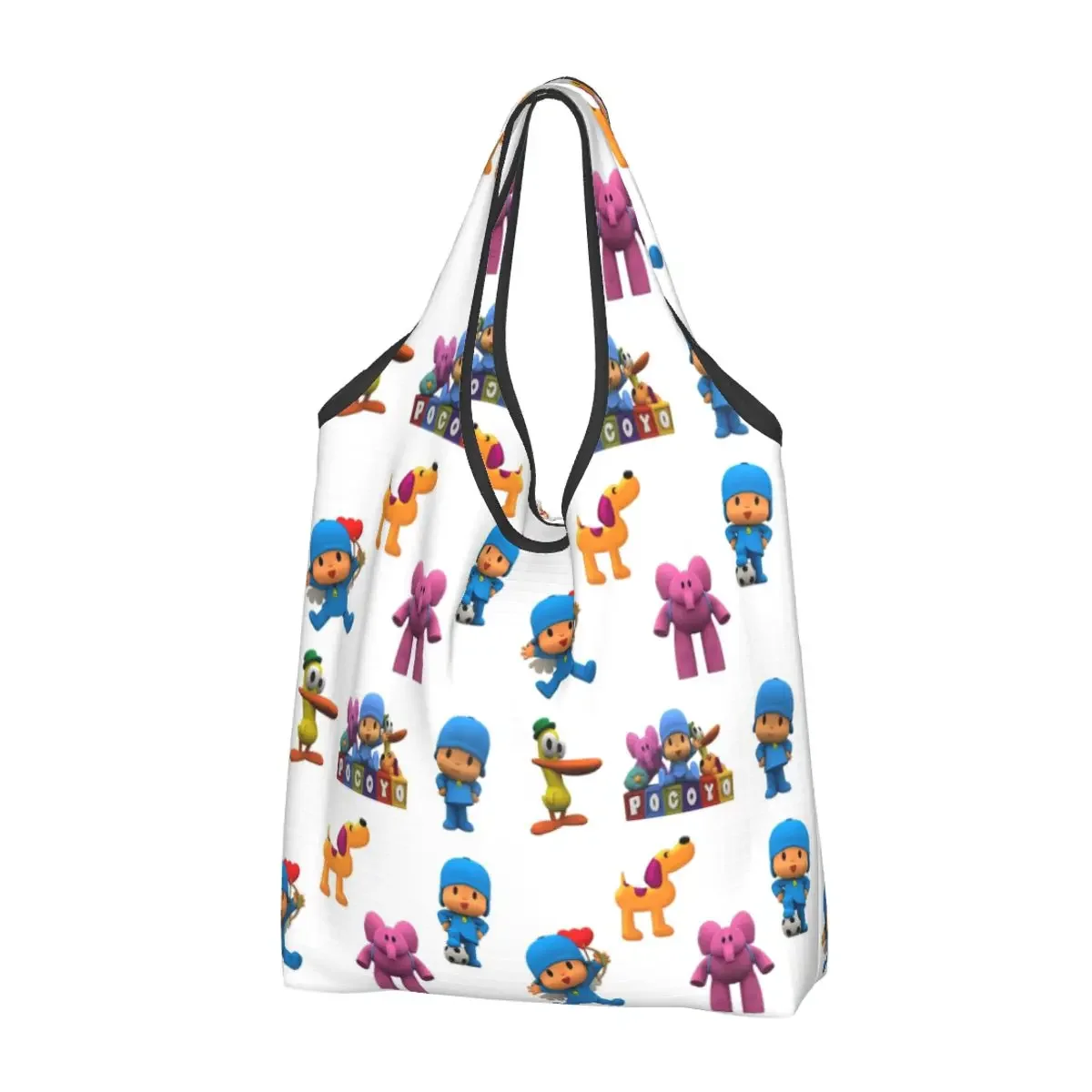 

Pocoy Portable Tote Shopping Bags Large Capacity Shopper Bag Grocery Handbag Shoulder Bag