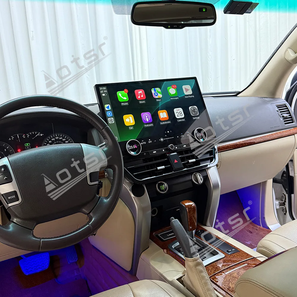 

19.8“ T-Style Touch Large Screen For Toyota Land Cruiser LC200 2008-2015 Car Stereo Radio Qualcomm Android 13 Auto GPS