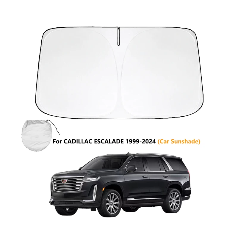 For CADILLAC ESCALADE 1999-2024 Car Sunshade Sun Shade Front Rear Window Film Windshield Visor Cover UV Protect Reflector