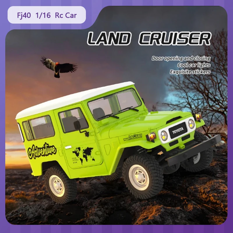 

Fj40 1/16 Rc Car Electric Rc High-Speed Off-Road Truck Lighting 4wd Simulation Model Remote Control Car Children'S Gift