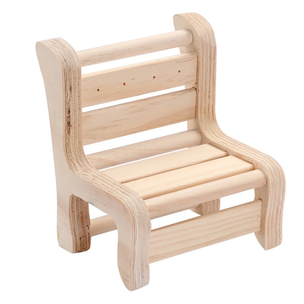 

Wooden Jewelry Display Stand Stool Shape Small Earrings Bracelet Ring Holder Organized Storage Decorative Rack For Bedroom