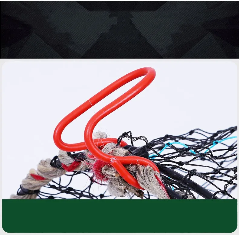 40*80CM Teleskop Faltbare Krebse Krabben Fisch Falle Net Garnelen Hummer Käfig Zusammenklappbare Tragbare Angeln Klapp Fänger Creel – Detail 2