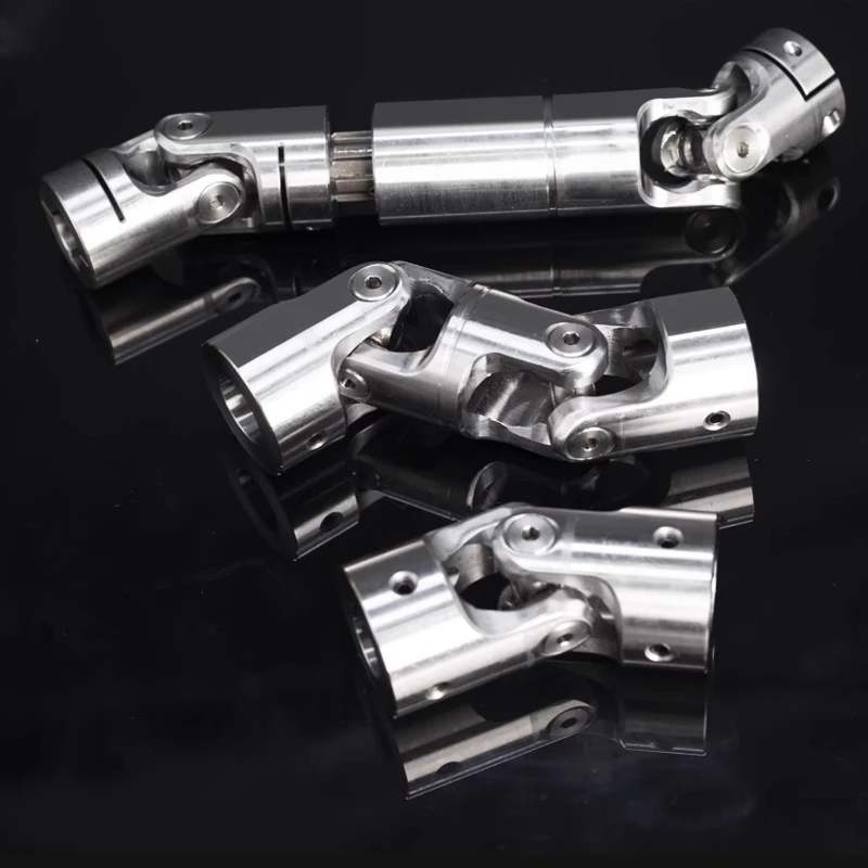 D45*L250-300mm Universal Coupling Aluminum Precision Double Section Connector Telescopic Cross Universal Joint Transmission WSSP