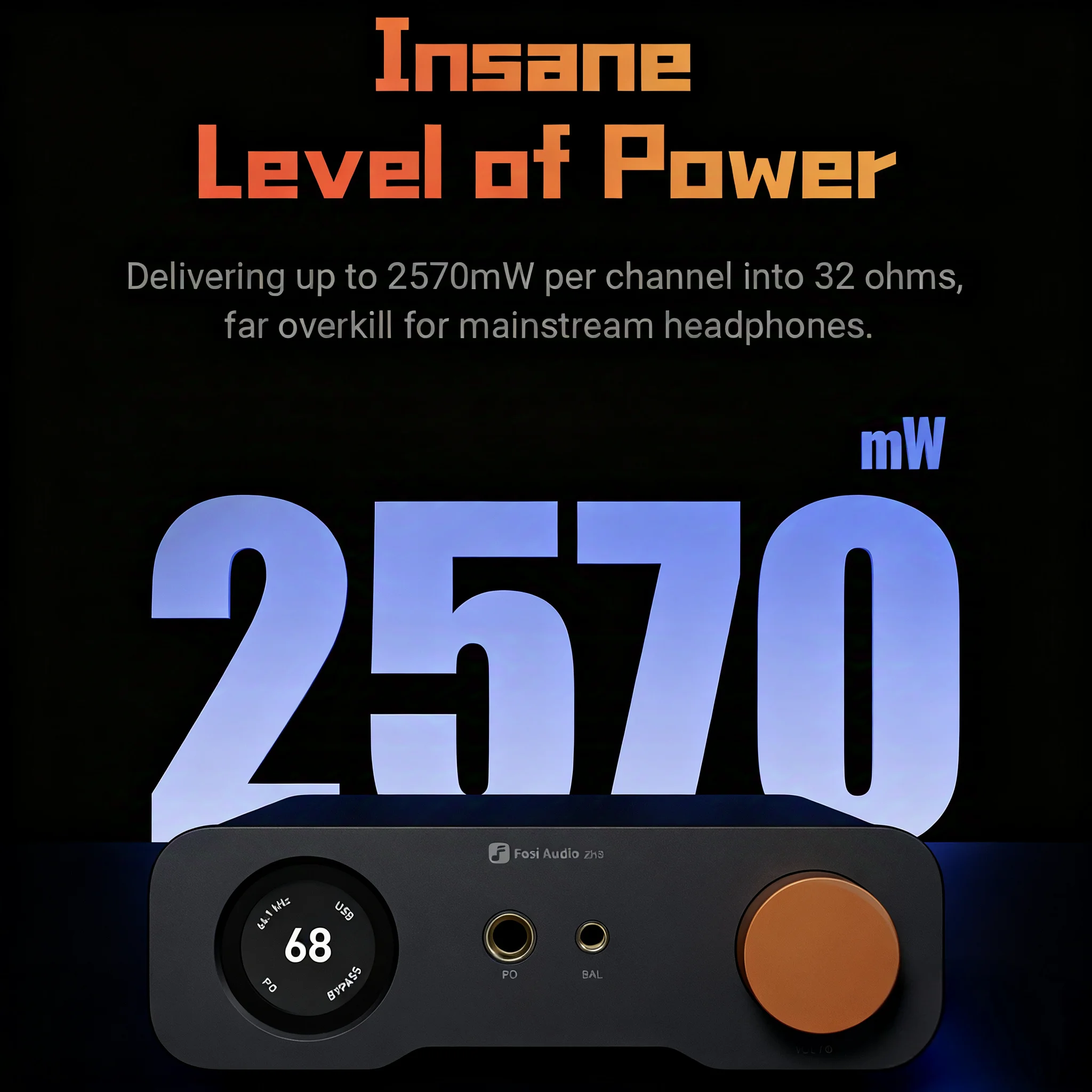 Fosi Audio ZH3 HIFI Headphone Amplifier AKM4493SEQ Desktop DAC Fully Balanced Preamp with Remote 12V Trigger Input