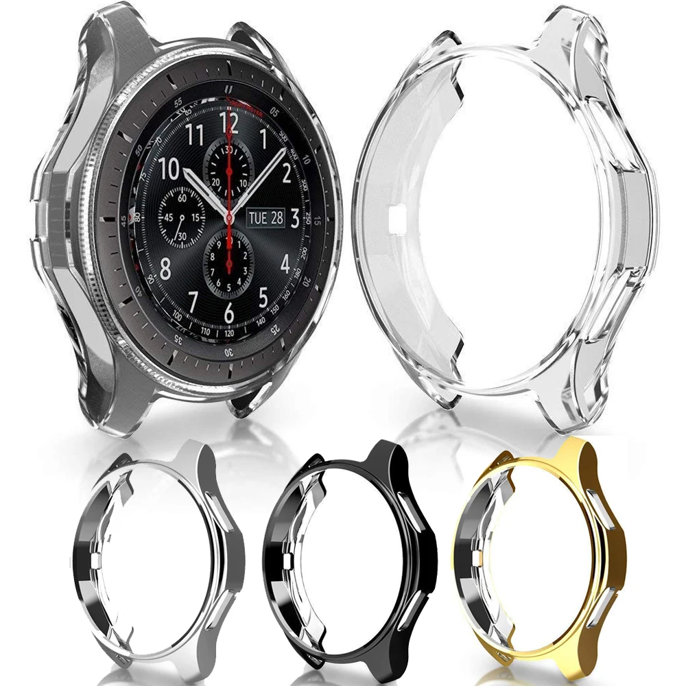 Мягкий защитный чехол из ТПУ для Samsung Gear S3 Frontier / Classic / For Galaxy Watch 46 мм 42 мм, чехол-бампер, аксессуары