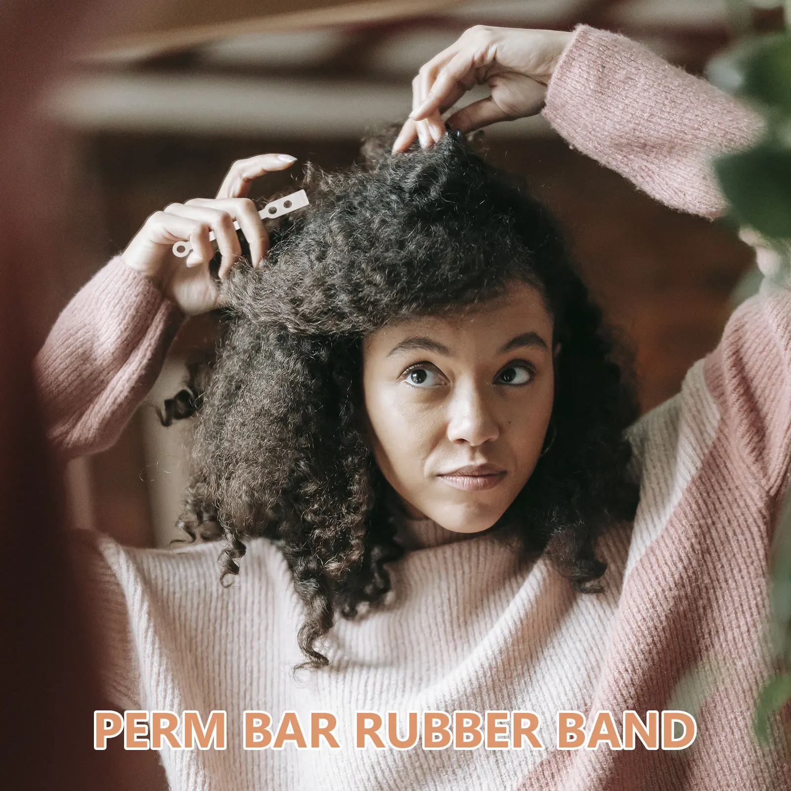 35 قطعة قضيب بيرم أربطة مرنة للنساء المطاط بكرة الشعر شفافة لينة آمنة المشبك تجعيد الشعر طقم تصفيف الشعر الأسطوانة الفرقة ل قصيرة #6