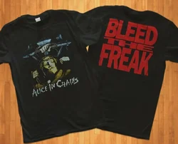 Vintage Alice In Chains Bleed The Freak Concert Tour Shirt 1991 New Unisex  Print Tshirt Men Women Cotton Oversized T Shirts