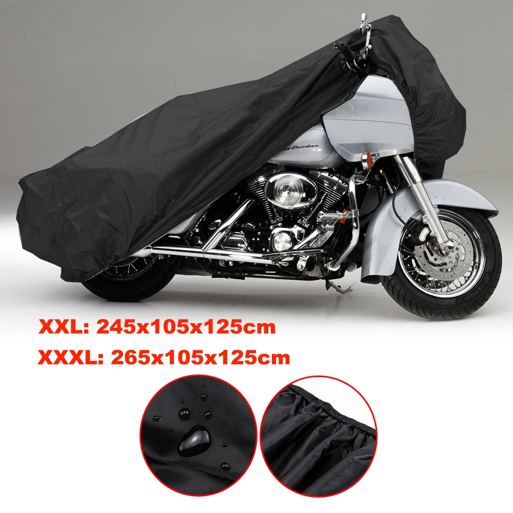 Universal Motorcycle Cover Outdoor Waterproof UV Rain Protector For Motorcycle Bike