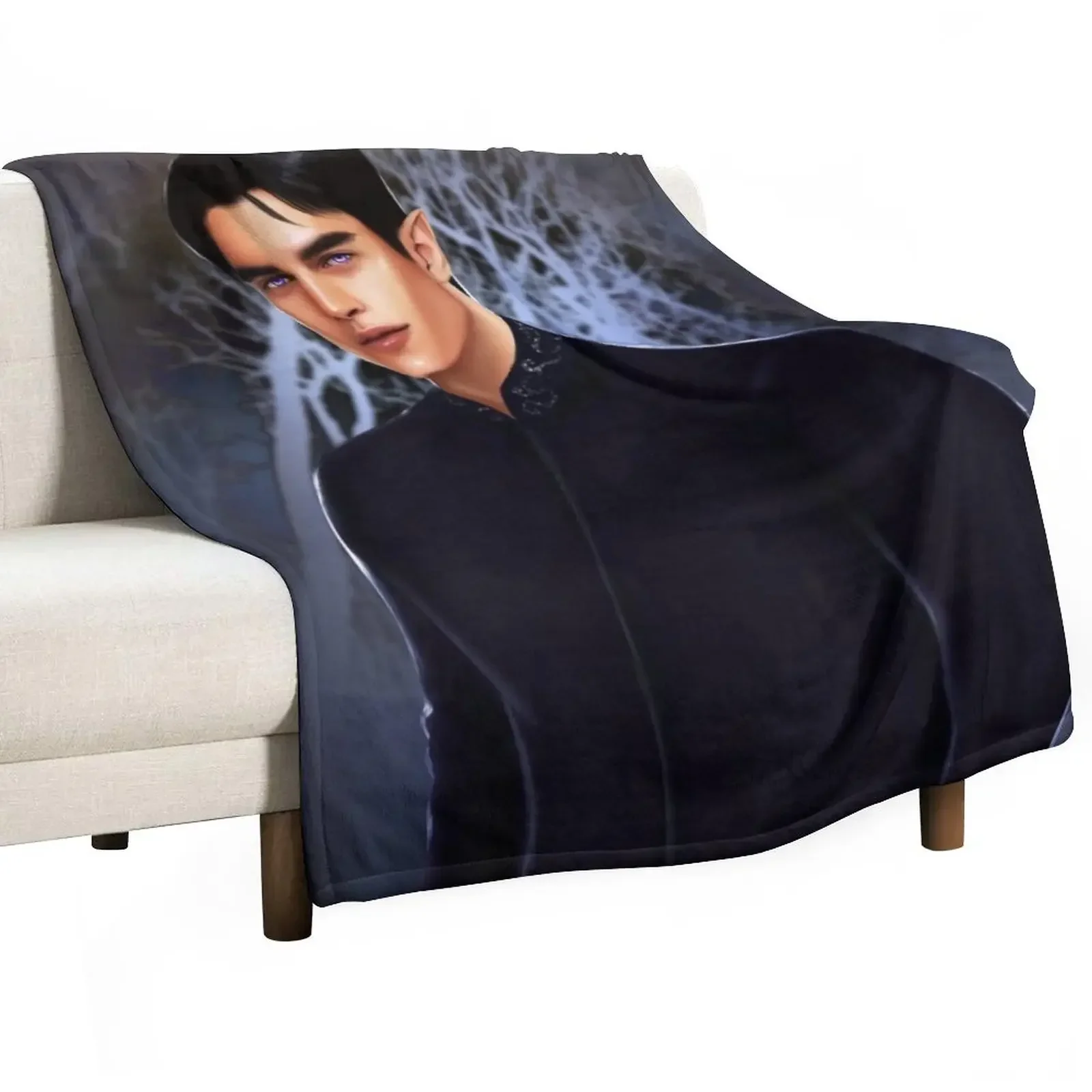 

Rhysand from ACOTAR series Throw Blanket Winter beds Bed Extra Large Throw Blankets