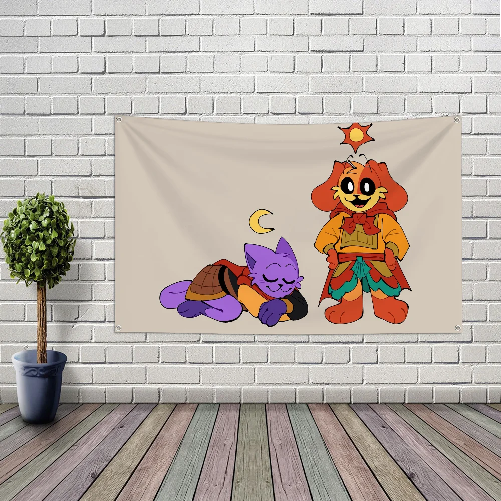 C-Catnaps And D-Dogday-ES Flag Large Size Shop Art Promotion Advertising Booth Flag Hanging Banners