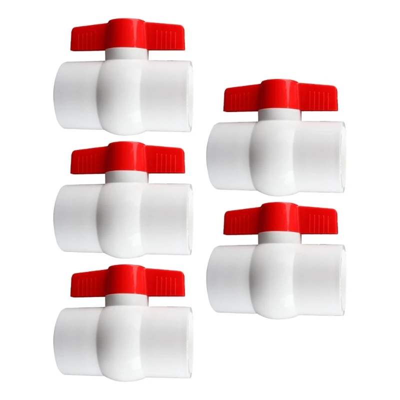 LX0C 5pcs 2 pollici PVC Valvole facili installazione per serbatoi e sistemi serbatoi morbidi