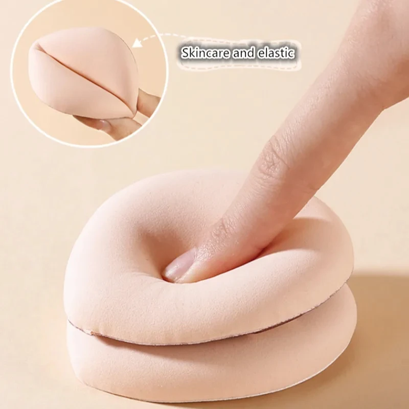 2 pçs tamanho grande fundação maquiagem puffs pó corretivo iluminador creme liquidificador aplicador cosméticos esponja ferramenta de beleza