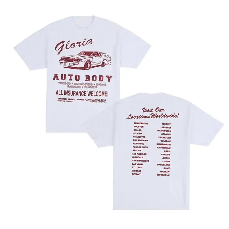 

Футболка Kendrick Lamar Gloria Auto Body Grand National Tour 2025