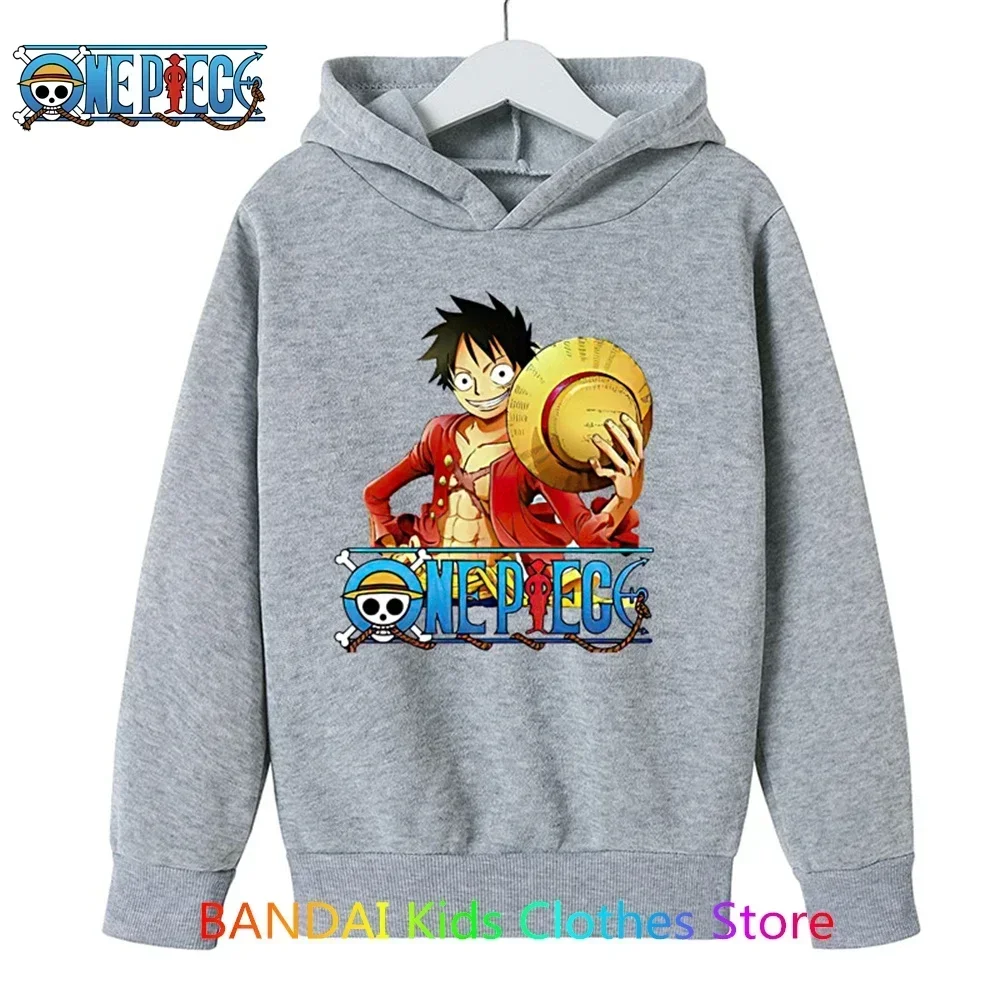 

One Piece Hoodie Kids Sweatshirt Anime Luffy Hoodie Kids Coat Baby Boys Girls Clothing Sudaderas Autumn Warm Sweater