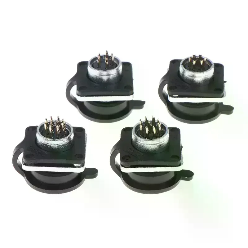 Aviation Connector Set With Metal Shell And Multiple Pins For Industrial Wiring DIY Electronic Projects Audio Equipment Use