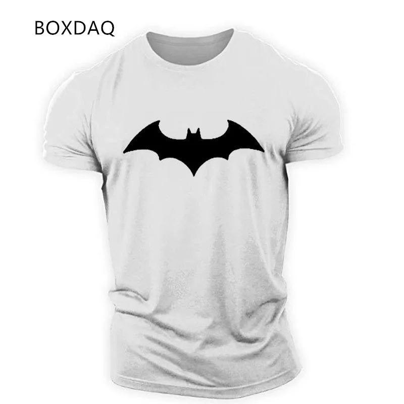 Bat Graphic Men Gym Sports T-Shirts Short Sleeve Fitness Running Sports Oversized Tops 6XL Plus Size Workout Casual 3D Print Tee