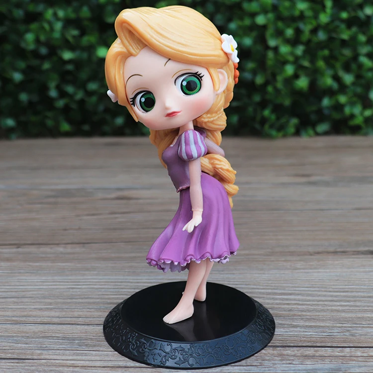 Q Posket Niedliche Große Augen Rapunzel Jenny Meerjungfrau Prinzessin PVC Anime-Puppen Sammlerversion Modell Spielzeug Geburtstagsgeschenk – Detail 7
