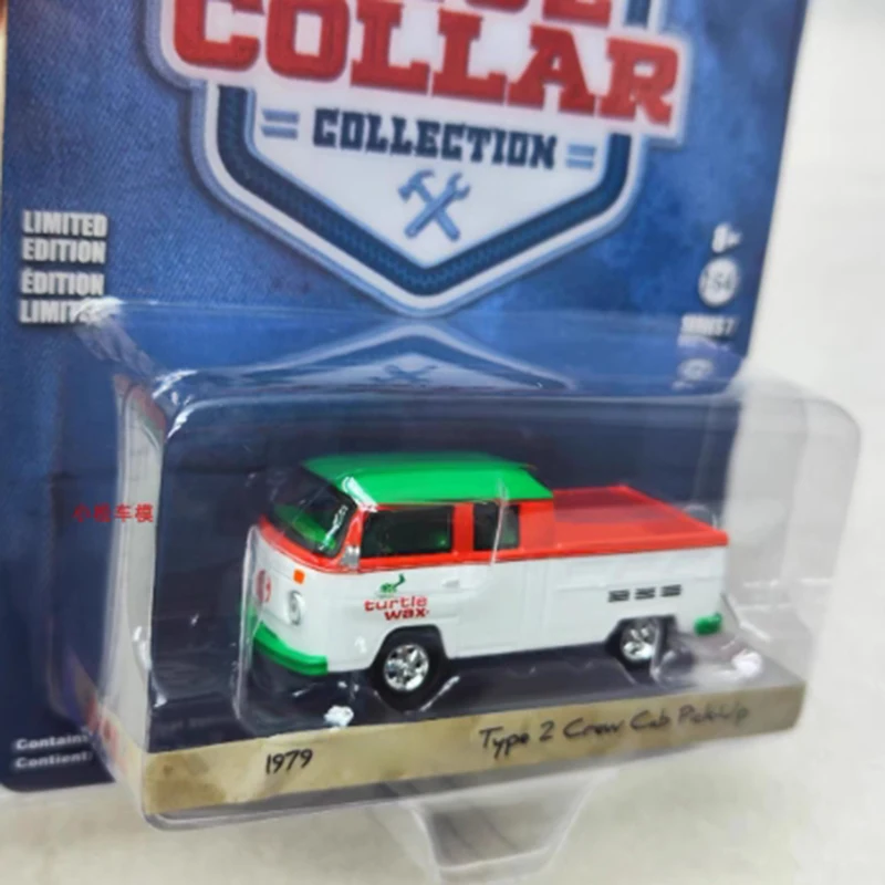 Greenlight 1/64 1979 TYPE 2 T2 Crew Cab Pickup Truck Legering Model Auto Statische Collectie Versierd Vakantie Geschenken Speelgoed