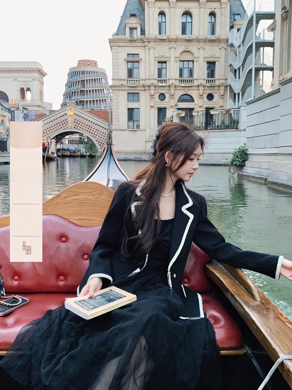 

Ретро-пальто в стиле колор-блок для женщин, в университетском стиле, с длинными рукавами, на пуговицах, миди-длина, в стиле Лондона