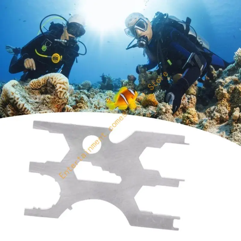 

55KD Stainless Diving Multitool Credit Card Regulator Repair Tool Diving Credit Card