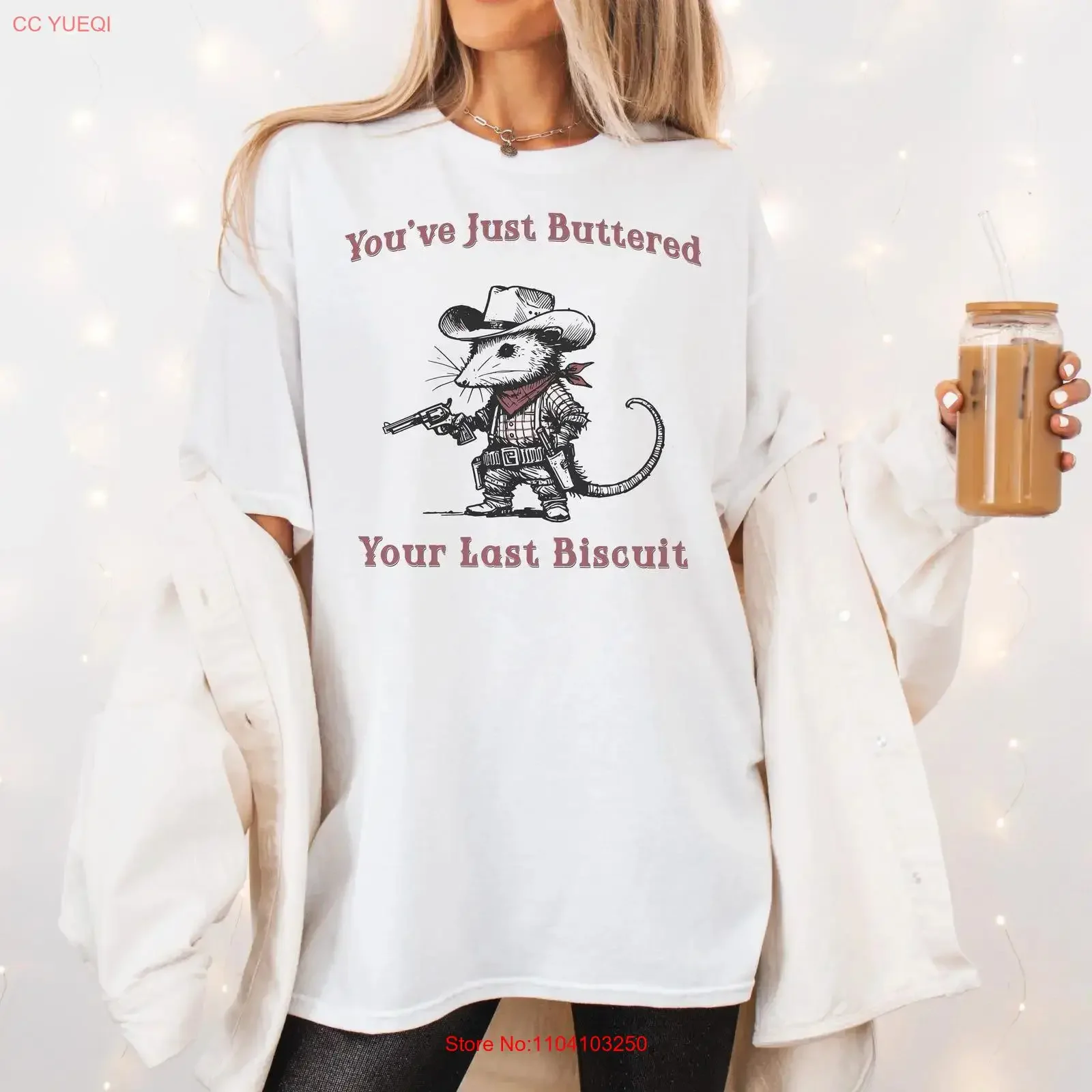 Possum T Shirt Opossum Country Style Coastal Cowgirl Meowdy Partner Sarcastic Woman Funny Cowboy vintage Washed homme Casual