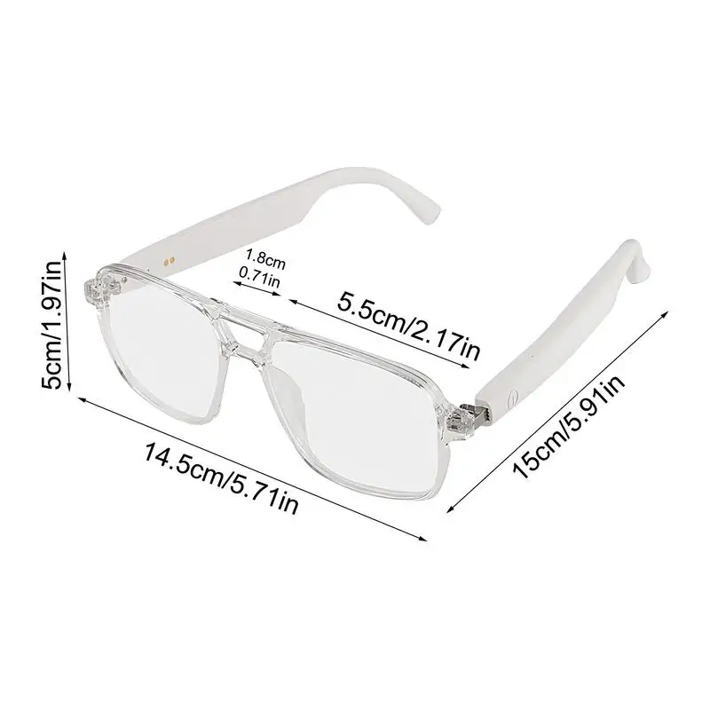 Óculos ai para homens, óculos de tradução sem fio em tempo real, óculos inteligentes sem fio para homens e mulheres, chamada de idioma, vídeo