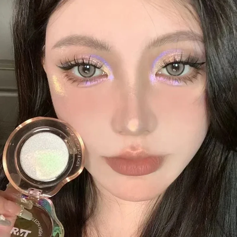 Palette di evidenziatori con diamanti ad alta lucentezza Splendido ombretto glitterato Lucido lucido Baco da seta Ombra Shimmer Trucco occhi